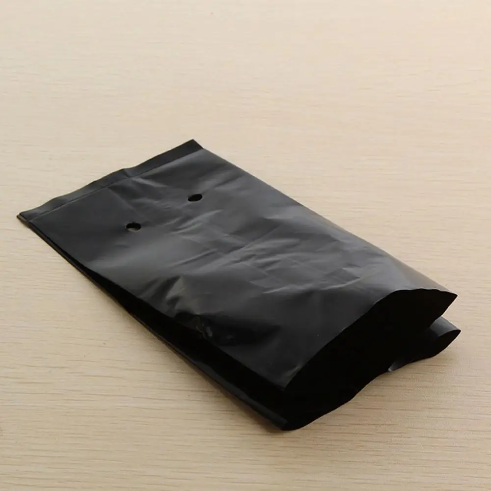 100pcs PE Пластик мешки для питомника растений ткань рассады горшки с дышащими