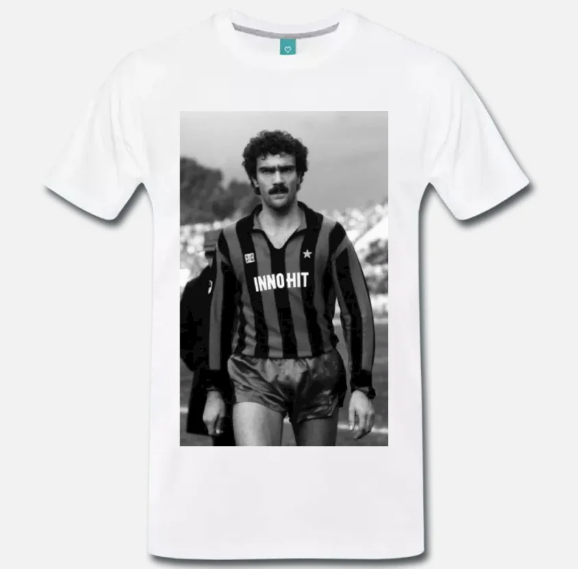 Футболка BEPPE BERGOMI ZIO INTER CALCIO VINTAGE ANNI 80 1-S-M-L-XL-2XL-3XL |