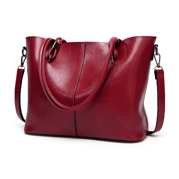 ACELURE, одноцветные женские сумки через плечо, простой стиль, повседневные сумки, женские Сумки из искусственной кожи, сумки через плечо, женские повседневные сумочки - Цвет: Burgundy