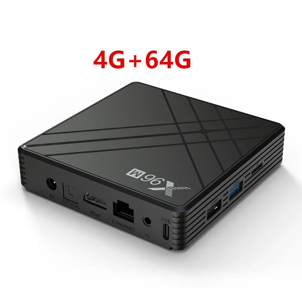 4G 64G X96M Smart Tv Box. 2/4GB Оперативная память 16/32/64GB Встроенная память ПК Android9.0 ТВ коробка. 2,4 г Wi Fi USB tf-карты 6K Media Player мини Декодер каналов кабельного телевидения - Цвет: 4G 64G