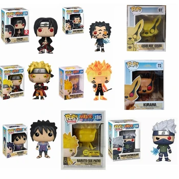

Funko Pop NARUTO Uzumaki Naruto Uchiha Sasuke kyuubi Wood leaf Country of Fire Collection Model PVC Action Figure Kids Toys