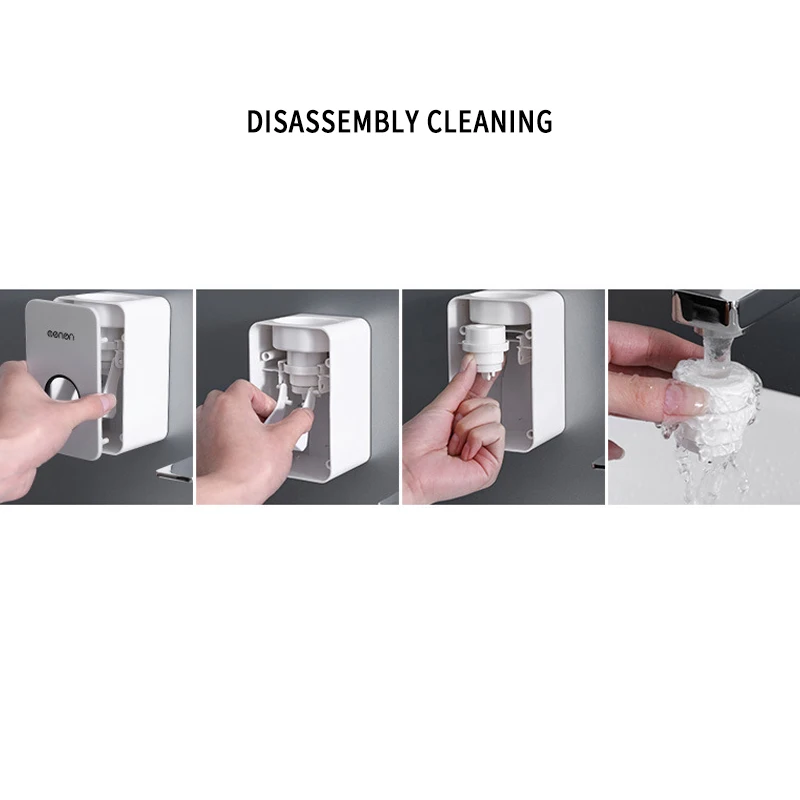 New Wall Mount Automatic Squeezer Dispenser Toothpaste Lazy Toothbrush Holder Home Bathroom Accessories