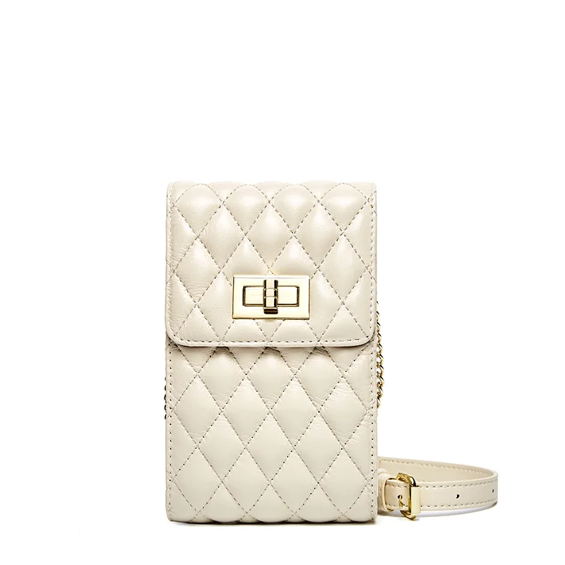 

2019 Genuine Leather Crossbody Shoulder Bag Fashion small square package Wallet phone package New Mini Leather Shoulder Bag