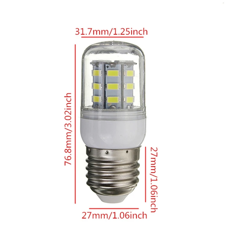 27 Светодиодная Лампочка 5730 SMD супер яркая E27 DC 12V Энергосберегающая лампочка