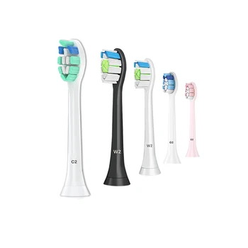 

Electric Toothbrush Attachments Replacement Brush Heads Compatible With Philips Sonicare 2 Series With Protective Covers Soft