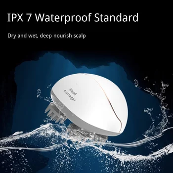 

3D Waterproof USB Electric Head Massager Instrument Scalp Massage Health Care Promote Hair Growth Kneading Vibrating Brain Care