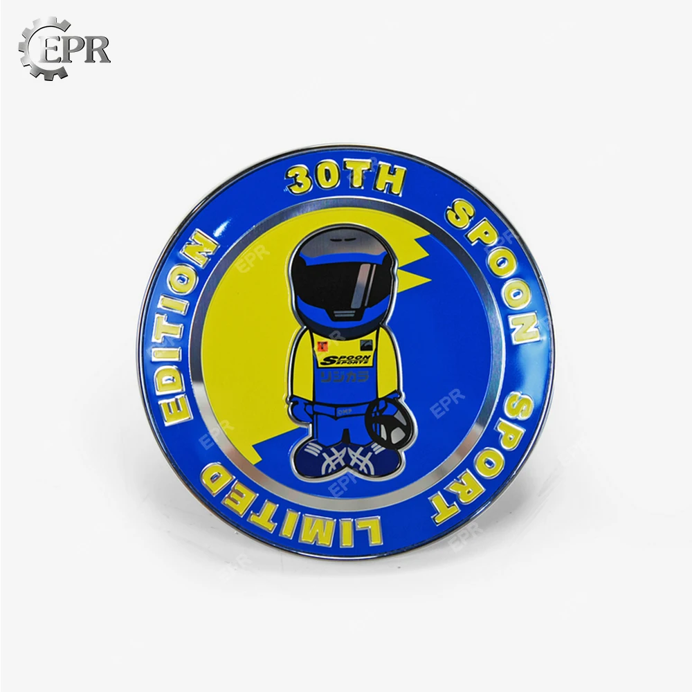 9 см логотип эмблема Япония стиль JAF синяя Алюминиевая Передняя Решетка