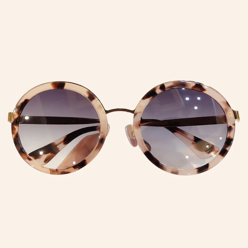 No.5 Sunglasses Роскошные негабаритные Солнцезащитные очки женские винтажные круглые градиентные ShadesLadies брендовые дизайнерские - Цвет линз: No.5 Sunglasses