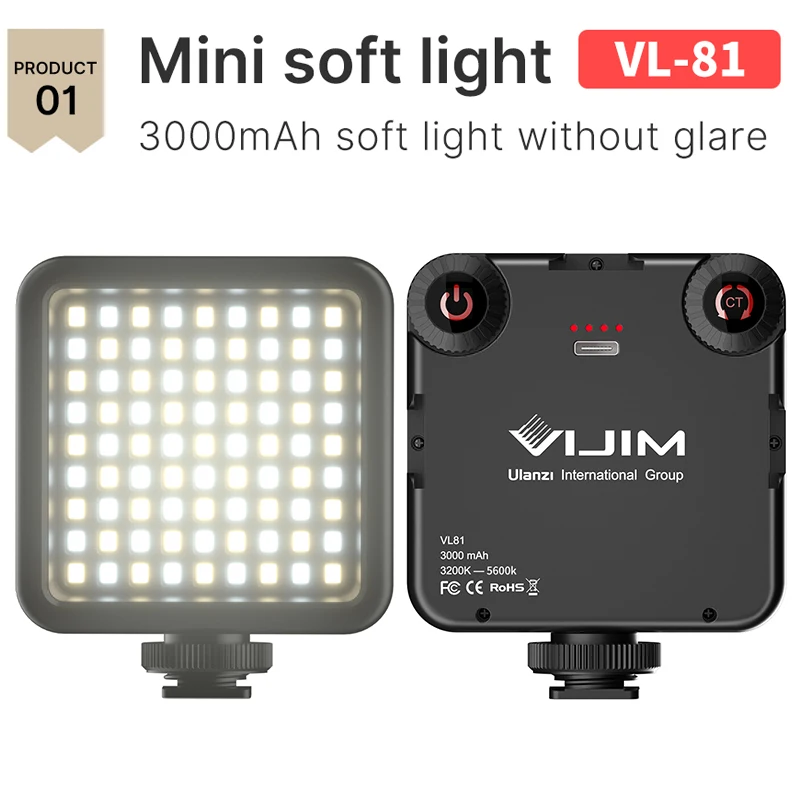 Ulanzi SONY ZV1 Camera Kit Includes LED Video Light Tripod L Plate For SONY ZV1 Camera For TikTok YouTube Vlogging