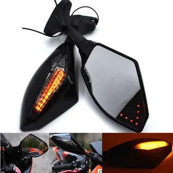 

Black Motorcycle Front Back LED Turn Signal Integrated Mirrors For SUZUKI GSXR1300 GSX650F GSF650 BANDIT GSX1250 F/SA/ABS