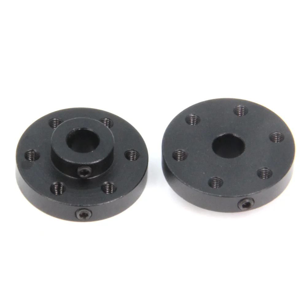 Sourcing Map 5mm ID Rigid Flange Shaft Coupling - 2 Pack For Motor Guide Shaft Diy 903199