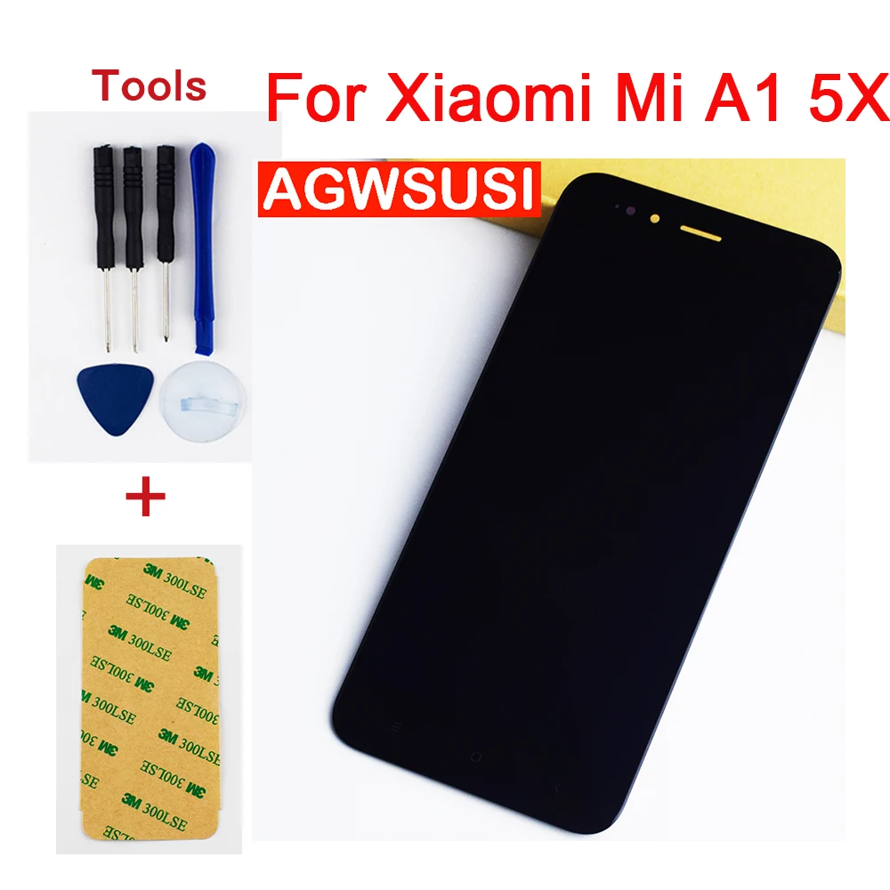 Для Xiaomi Mi A1 5X MiA1 полный сенсорный экран дигитайзер Датчик Стекло + ЖК дисплей