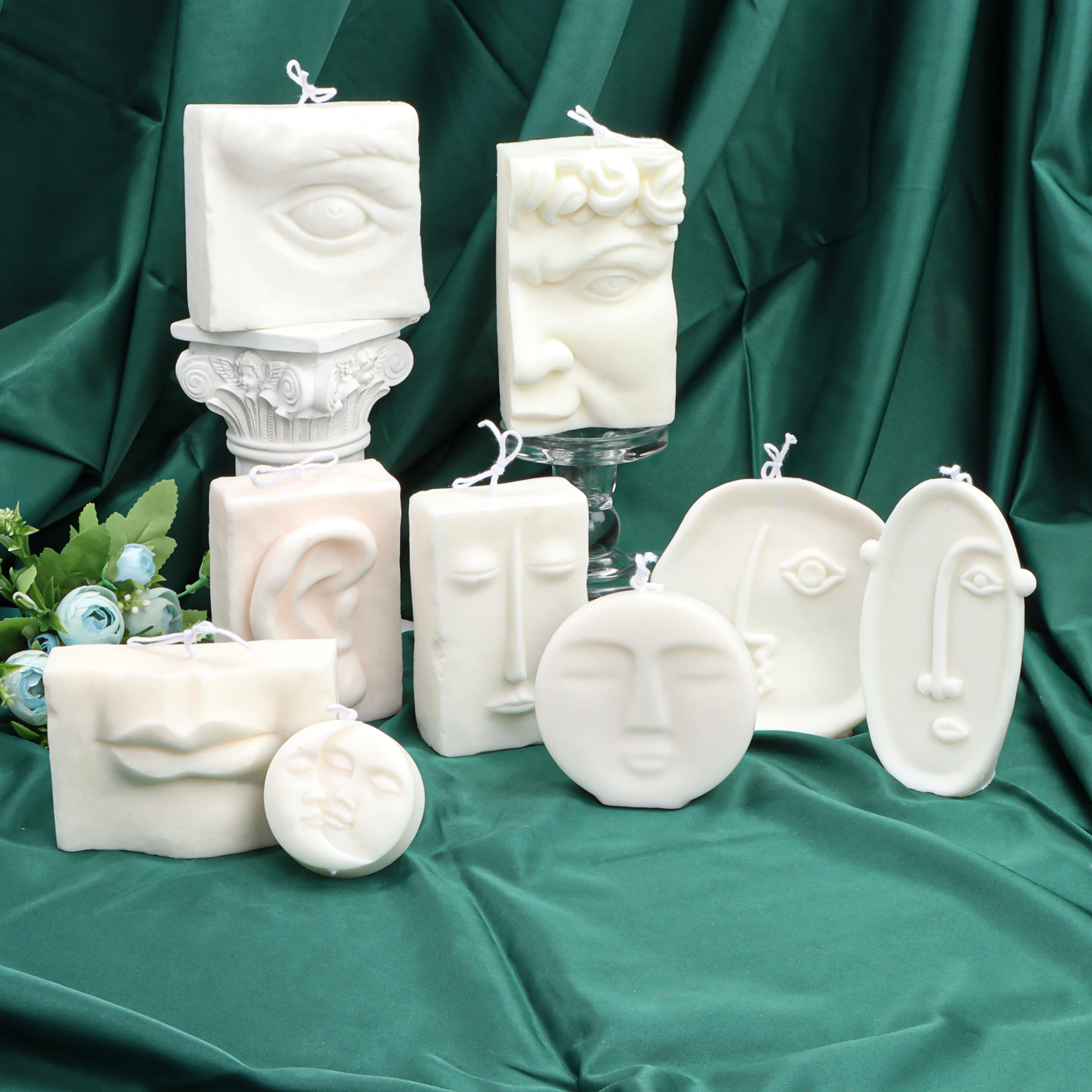 Five Sense Organs Candle Molds Silicone Soap Mold Wax Mold Candle Making  Mould