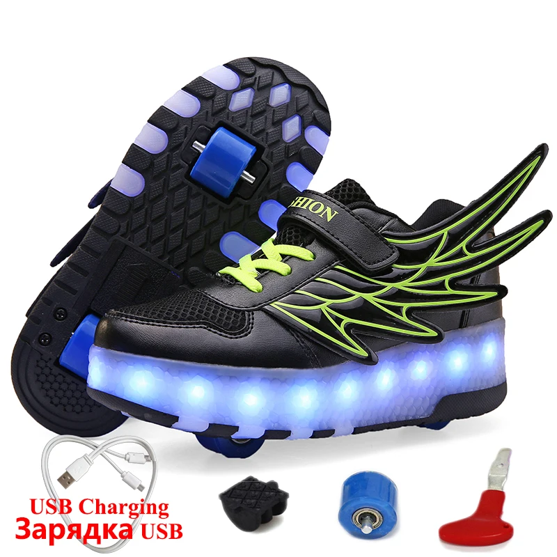 2 wheel roller shoes