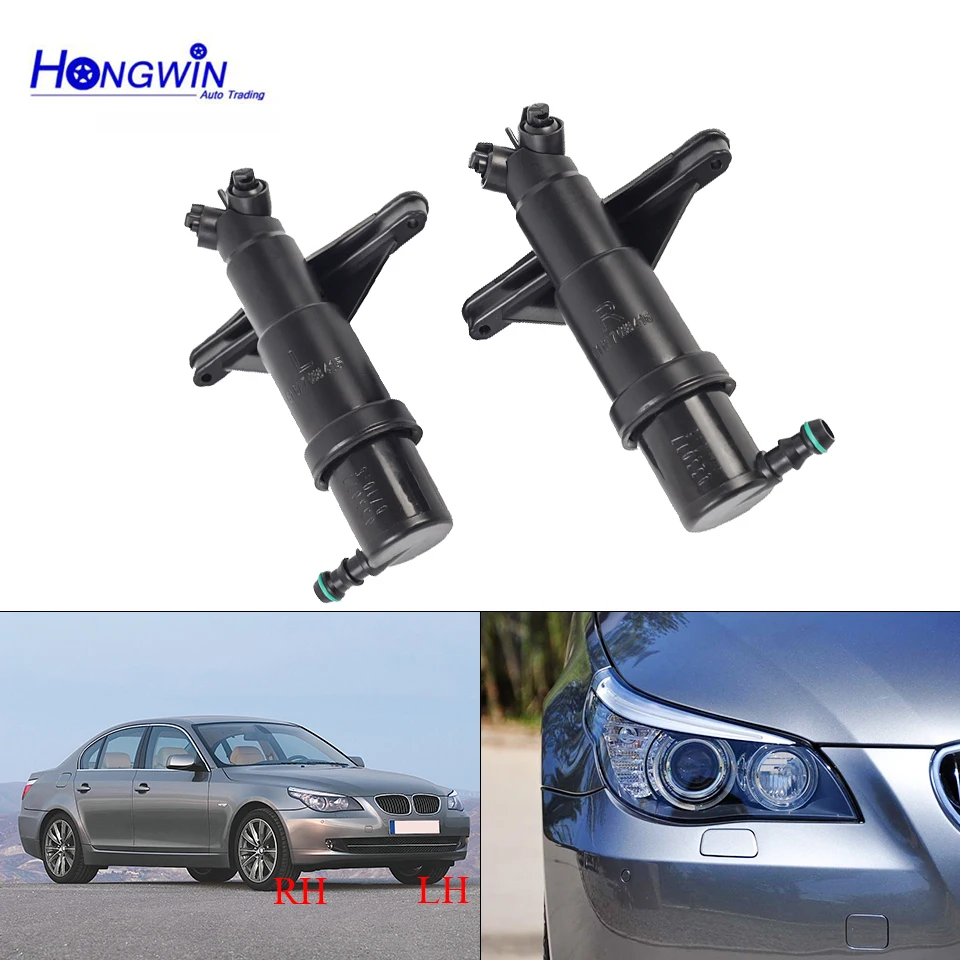 

Headlight Washer Nozzle Pump For BMW E60 E61 525i 528i 530i 535i 550i 2005 2006 2007 2008 2009 2010 2011 61677038415 61677038416
