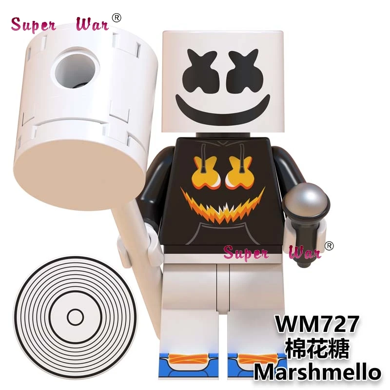 WM727 50 шт. популярные DJ королева лидер певица поцелуй Группа строительные блоки игрушки для детей подарок для детей - Цвет: WM727
