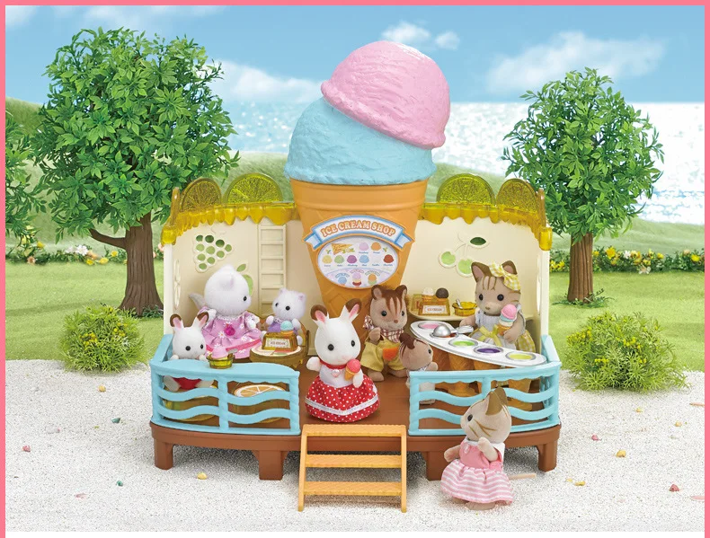 Semipkg дети Sylvanian Families игрушка мороженое девушки игровой дом кукла эмуляция игрушки 5228