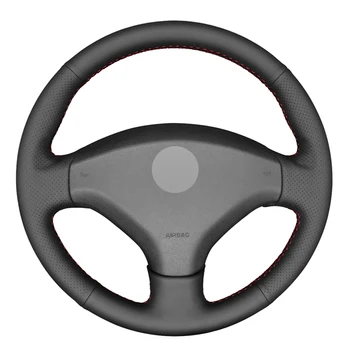 

Black PU Faux Leather DIY Hand-stitched Car Steering Wheel Cover for Peugeot 308 2007-2013 3008 2011-2015 408 2010-2014