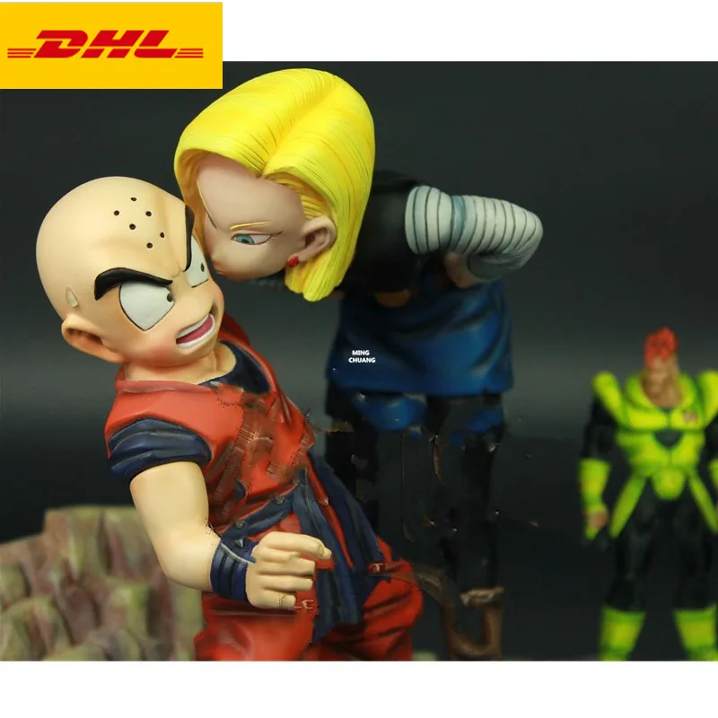 1" Статуя аниме Dragon Ball Kuririn бюст Android 18 полноразмерный портрет Kamehameha GK фигурка игрушка коробка 40 см V970