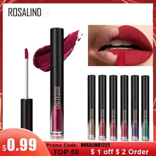 ROSALIND губная помада, блеск, помада, матовый оттенок для губ, водостойкая, длительное удержание, красный, сексуальный пигмент, Обнаженная помада, набор, Косметика для макияжа губ