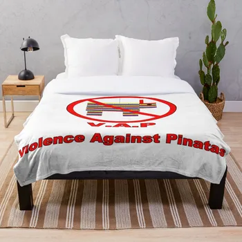 

Violence Against Pinatas Throw Blanket Soft Sherpa Blanket Bed Sheet Single Knee Blanket Office Nap Blanket
