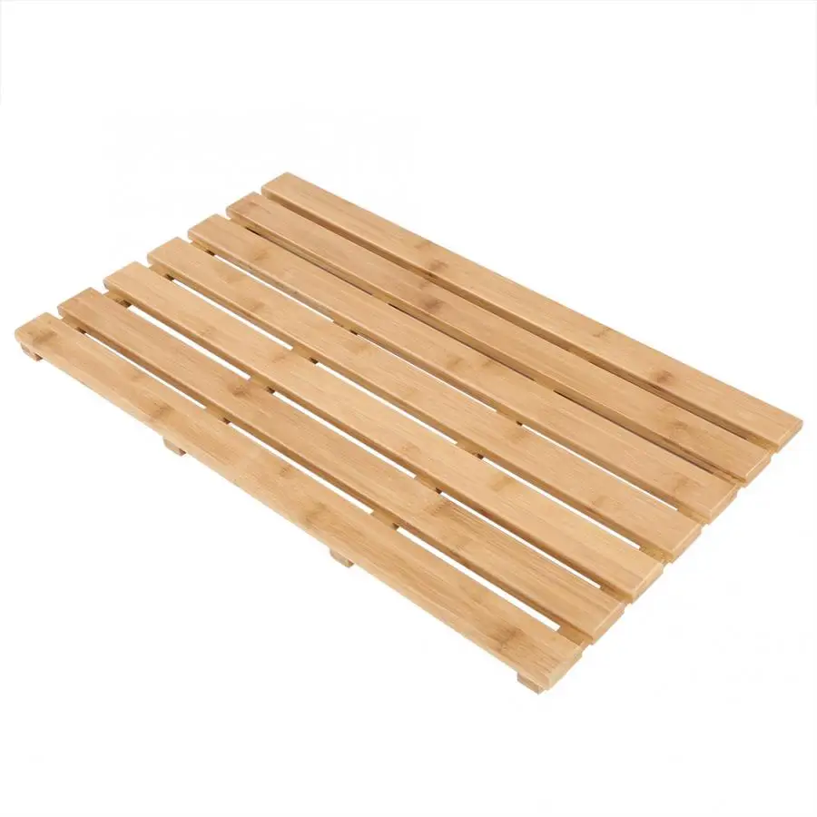 Antiskid Bath Bamboo Duckboard Rectangular Bamboo Slatted Duck Board