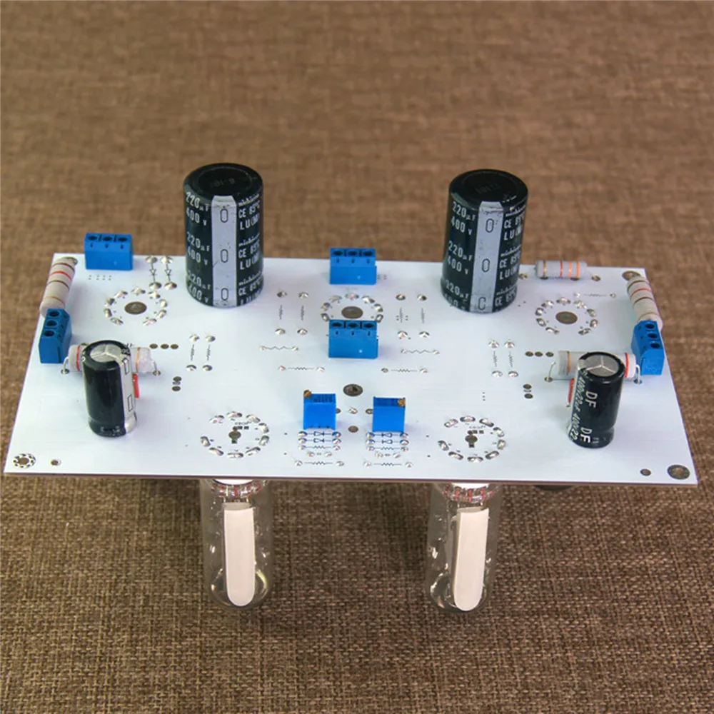 6N2/6N1+6P1 3W*2 HIFI Stereo Vacuum Tube Preamp DIY Kit Pre-amp Amplifier PCB 6E2 Level Indicator Bare Board