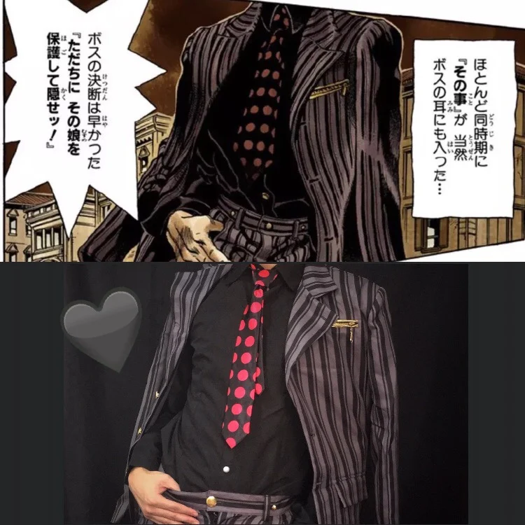 Anime JOJO 5 - JoJo's Bizarre Adventure Diavolo Cosplay Costume - Diavolo Suit Halloween Costume image 5