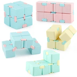 Cube magique Infinity pour enfants et adultes, jouet de décompression, Puzzle carré, jouets anti Stress, jeu à main amusant, jouets labyrinthe à quatre coins 