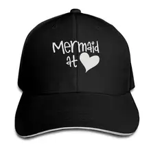 TSDFCSandwich Бейсболка унисекс Регулируемая Кепка в стиле грузовика Русалка в сердце, черный, один размер