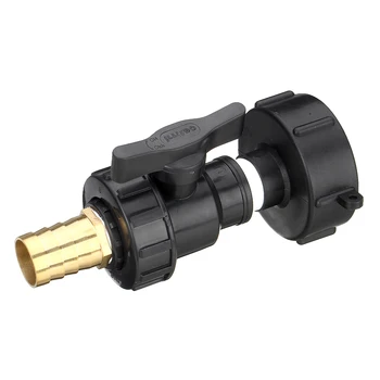 

NEW IBC Tank Adapter S60X6 To Brass Tap 1/2" Replacement Valve Fitting Parts For Home Garden Water Connectors