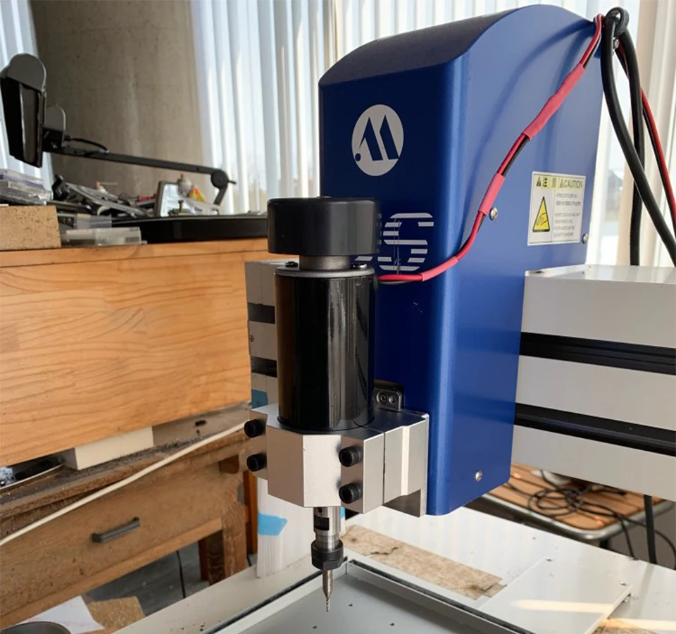 500 Вт шпиндель с воздушным охлаждением ER11 CNC 0,5 кВт мотор шпинделя+ Регулируемый источник питания 52 мм зажимы ER11 цанговый патрон для гравировального станка