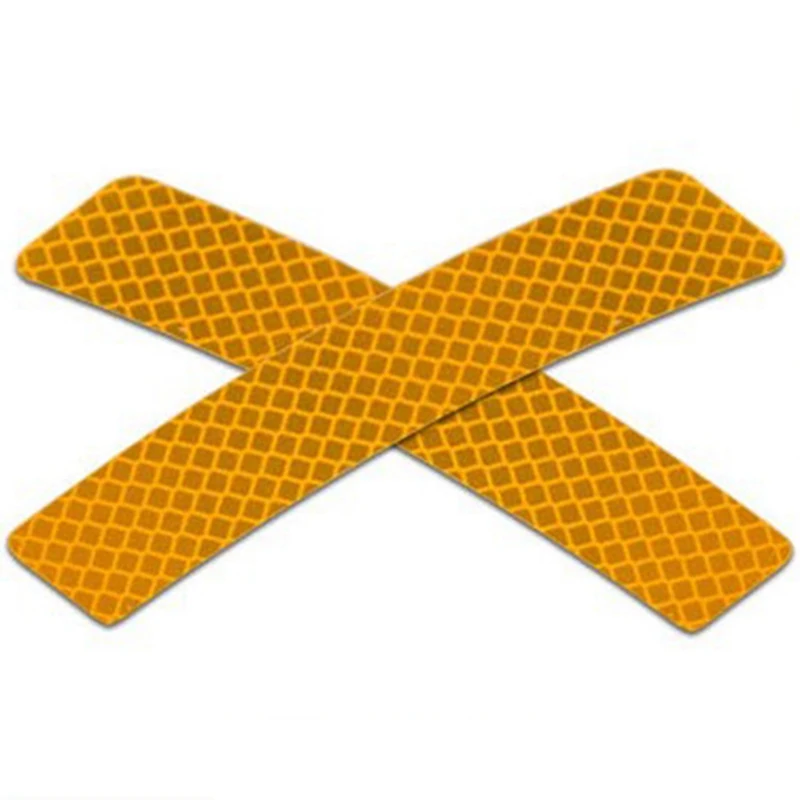 2Pcs Auto Car Stickers Wheel Rim Eyebrow Reflective Warning Strip Safety Warning Light Reflector Protective Mark Accessories
