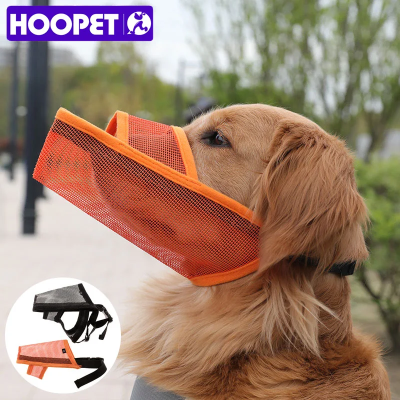 HOOPET Adjustable Mesh Breathable Small&ampLarge Dog Mouth Muzzle Anti Bark Bite Chew Muzzles Training Products Pet Accessories | Дом и сад