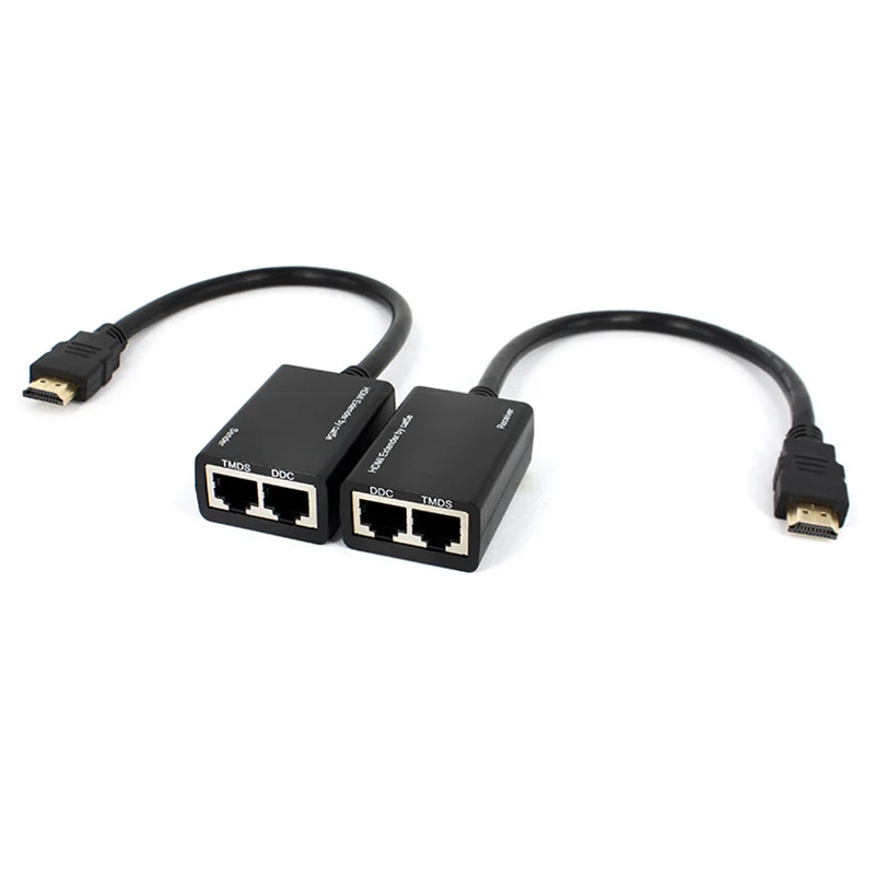 Over Rj45 Cat5E Cat6 Utp Lan Ethernet Ripetitore Extender Compatibile Hdmi 1080P Fhd 3D 100Ft(30M) Cavo Di Prolunga Per Ps3 Dvd Hdtv