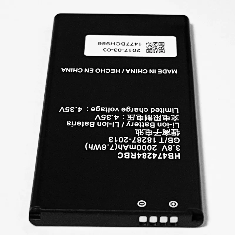 3 8 V 2000 мА/ч HB474284RBC для Huawei Честь 3C играть Hol U10 T10 T00 Honor Holly U19 батарея|Аккумуляторы