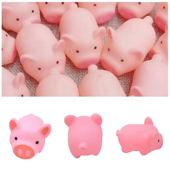 

1PCS Children Toys Pink Screaming Rubber Pig Toys Squeak Squeaker Chew Gift Home Decorations Chew Toy for Kids