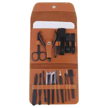 

1 Set 16pcs Lightweight Durable Practical Professional Reusable Manicure Kit Grooming Kit Adults Men Women