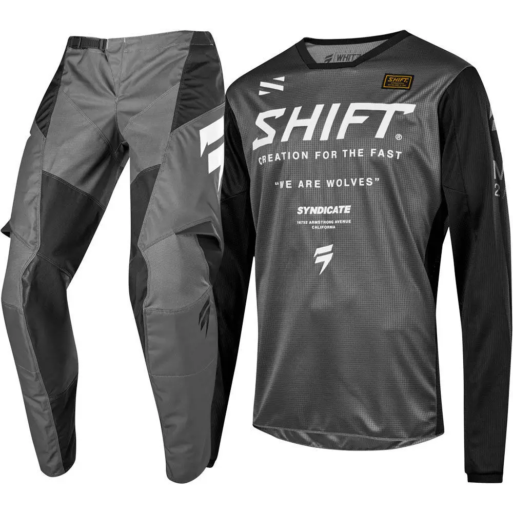 

2019 NEW MX WHIT3 Label Navy Blue Jersey Pants Adult Motocross Gear Set Motobiker Racing Gear motorcycle full suit