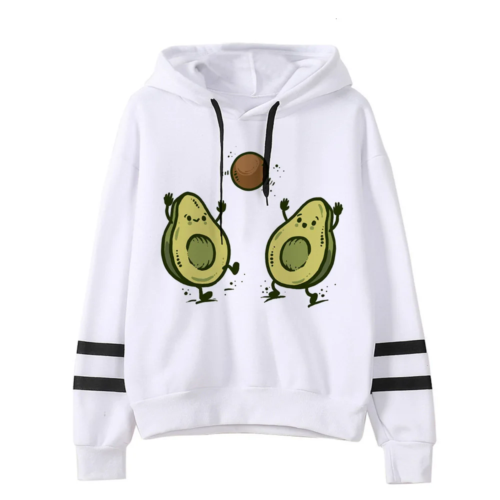 Авокадо толстовки модные маленькие свежие 90s для женщин Vegan Kawaii мультфильм Harajuku милые кофты теплые женские Ullzang Графический Hoody