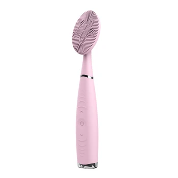 

Electric Facial Cleansing Brush Skin Pore Anti Aging Wrinkle Silicone Brush for Removing Skin'S Blackheads Cosmetic(Pink)