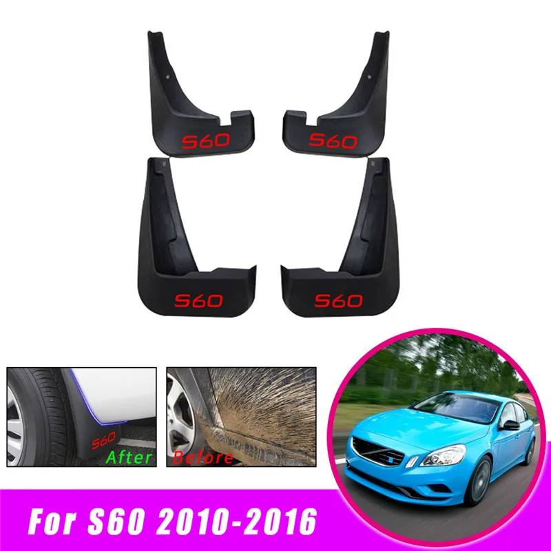 Автомобильное крыло брызговиков Брызговики для VOLVO S60 2010 2012 2013 Брызговики аксессуары 4 шт