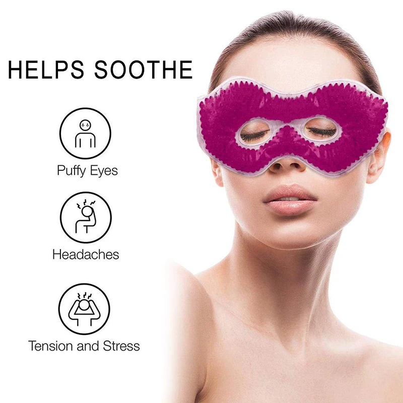 Cooling Gel Eye Mask With Eye Holes Hot Cold Therapy Personal Care Beauty Sleeping Eye Mask for Puffy Dry Eyes Ergo Gel Bead Cooling Gel Eye Mask With Eye Holes Hot Cold Therapy Personal Care Beauty Sleeping Eye Mask for Puffy Dry Eyes Ergo Gel Bead