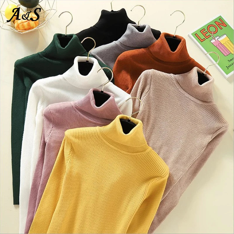 Women Sweaters Fall and Pullovers Sexy Ladies Winter Sweater Knit Sweater Women Oversize Elasticity Womens Sweater Pull Femme
