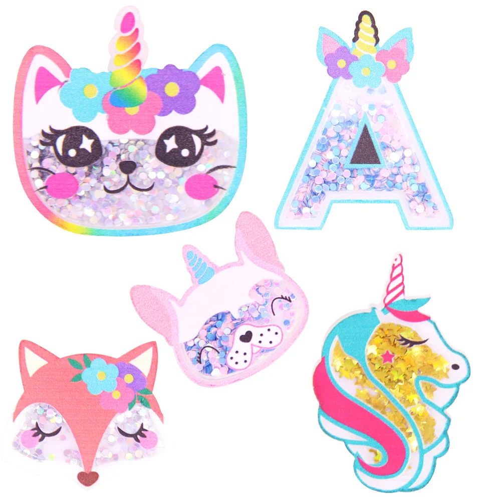 CheerBows 2pcs Cartoon Acrylic Patches DIY Hairbow Phone Case Accessories Handmade Decoration Material Resin Cabochon Applique