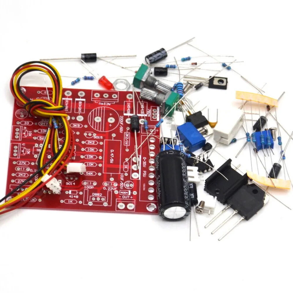

0-30V 2MA-3A Adjustable Stabilizers DC Power Supply DIY Short Circuit Current Limit Protection Set Voltage Regulators Stabilizer