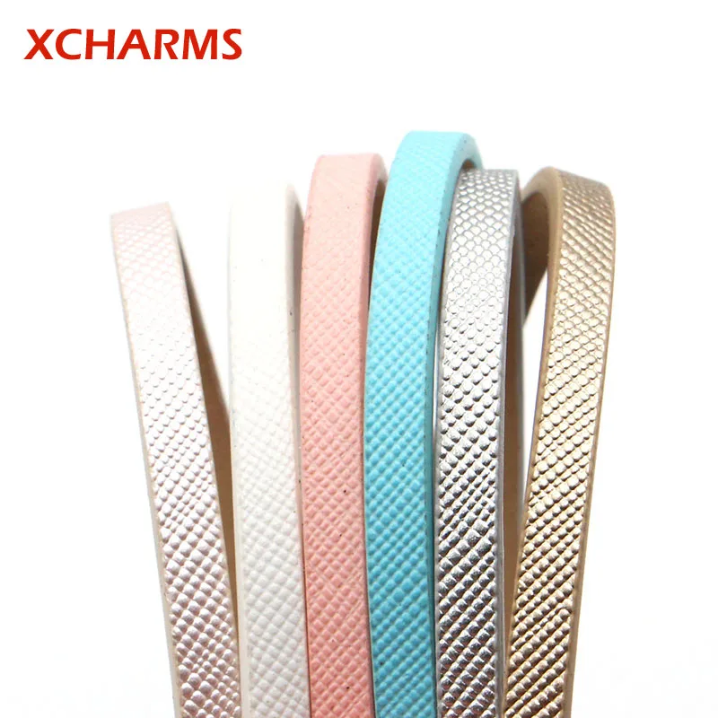 Плоский шнур из искусственной кожи 5 мм/небольшой кожаный в горошек/ювелирные