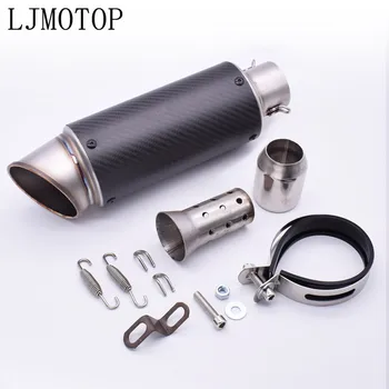 

2020 Motorcycle exhaust escape Modified Carbon fiber Moto Exhaust system For KAWASAKI KLX KX 65 85 100 125 250 250F 450F KLX125