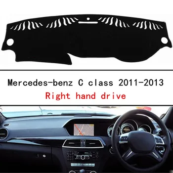 

Car Accessories Interior Right Hand Drive Car Dashboard Cover for Benz Auto Dashboard Protective Pad for Benz C Class 2011-2013