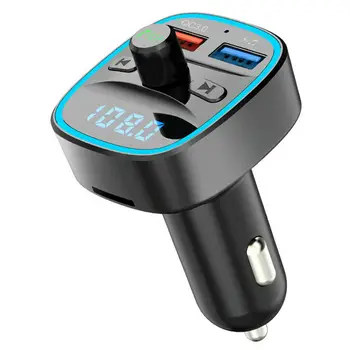 

Bluetooth Wireless Car Kit Handfree Car Mp3 Player Bluetooth 5.0 Receiver FM Transmitter Dual USB Car Charger